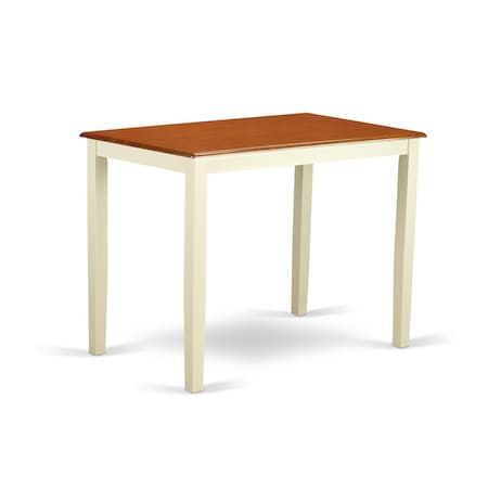 East West Furniture East West Furniture YAT-WHI-H Yarmouth Counter Height Table Finished in Buttermilk & Cherry YAT-WHI-H